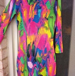 Colorful bodycon dress